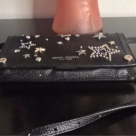 Henri Bendel Black Starry Wallet/Crossbody - Picture 7 of 8
